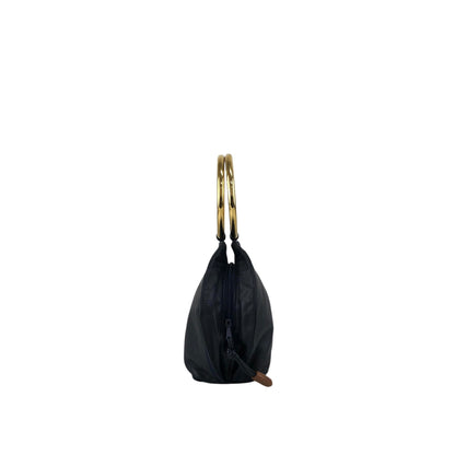 LOEWE Anagram Handbag Black Vintage atujby