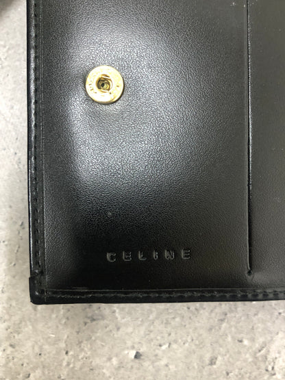 CELINE Macadam 折疊皮夾 黑色 復古 5vvvzz 