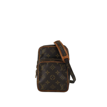 LOUIS VUITTON Monogram Shoulder bag Brown Vintage zvucr2