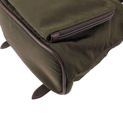 CELINE Circle Logo Backpack Khaki Vintage yubkrm