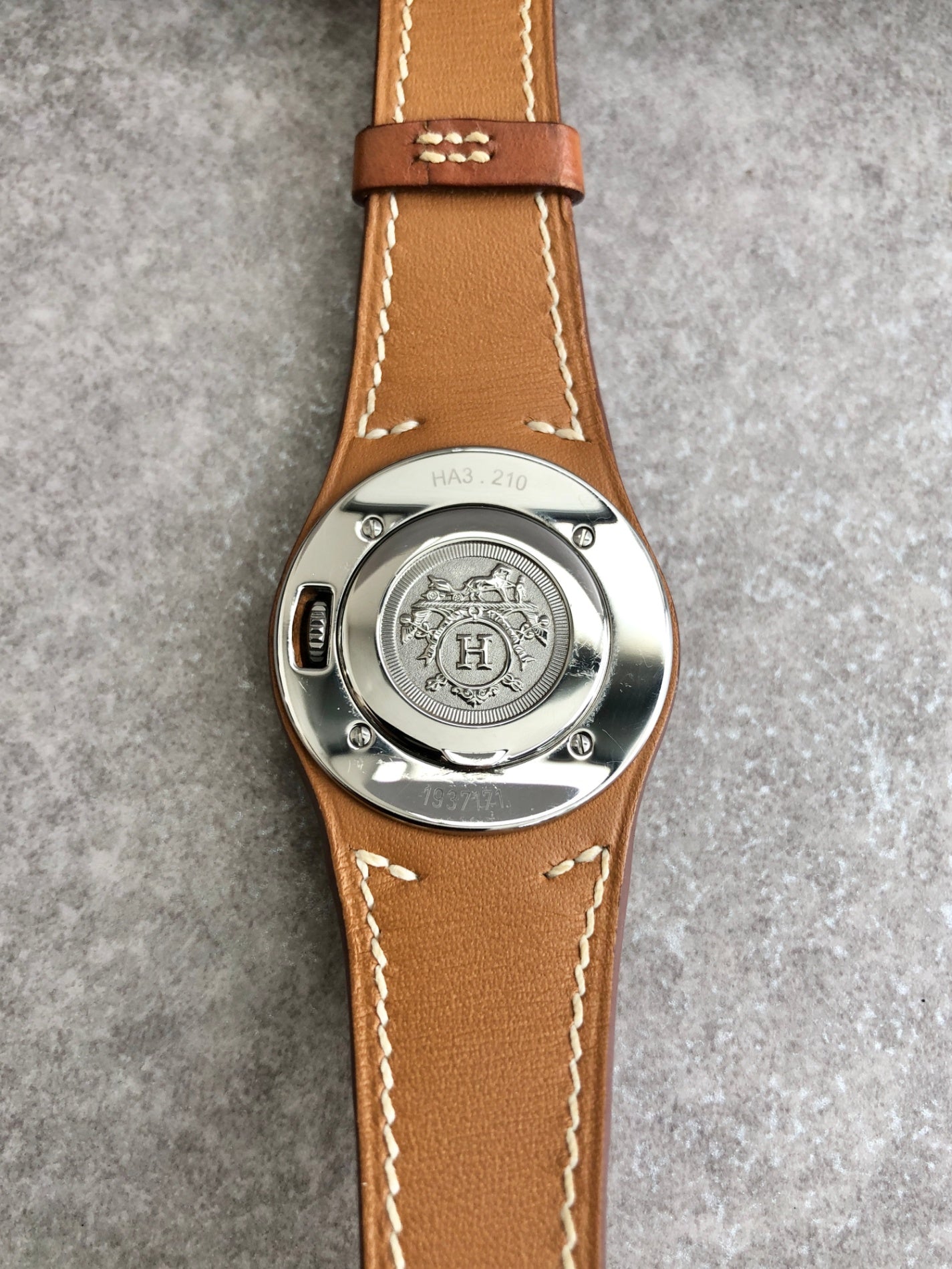 HERMES Watch Brown Vintage hn5zx5