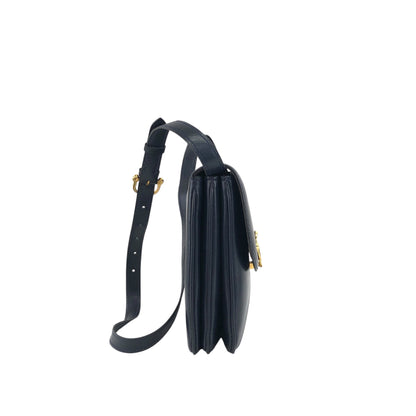 CELINE Carriage 肩背包 海軍藍 復古 cj4csv