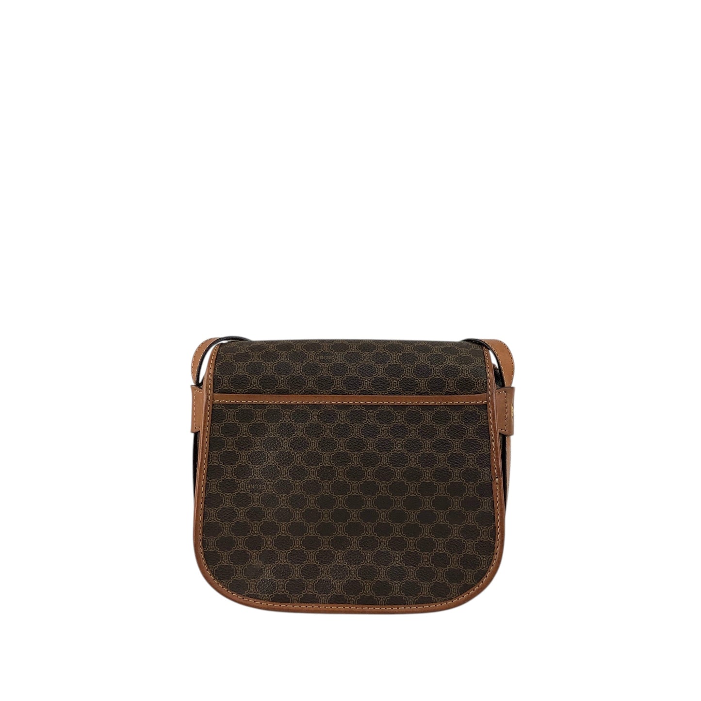 CELINE Macadam Blason Shoulder bag Brown Vintage uuvwb7