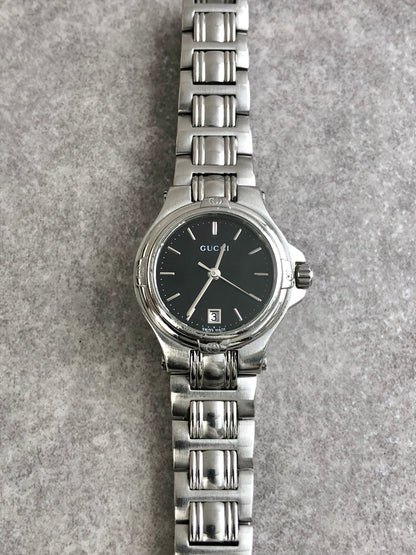 GUCCI Quartz Watch Silver Vintage 9040L bp5bvx