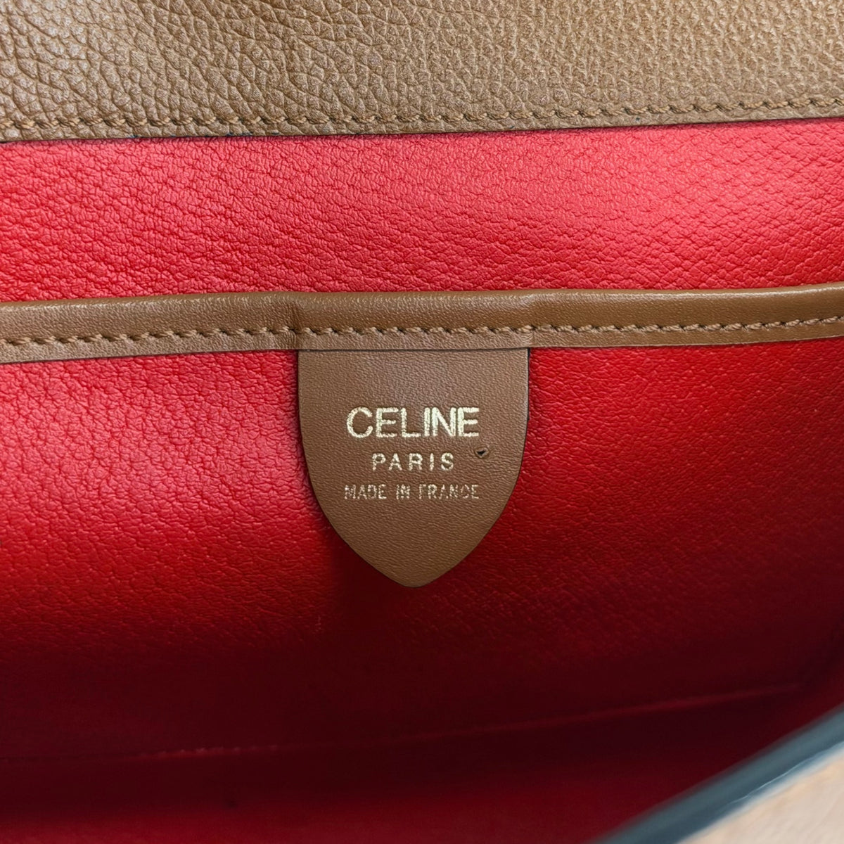 CELINE Toggle Clasp Two-way Handbag Shoulder bag Brown Vintage p67n53