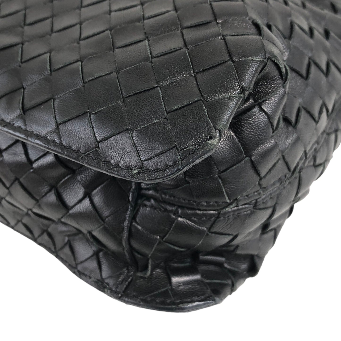 Bottega Veneta Intrecciato Shoulder bag Black Vintage zpcbkf