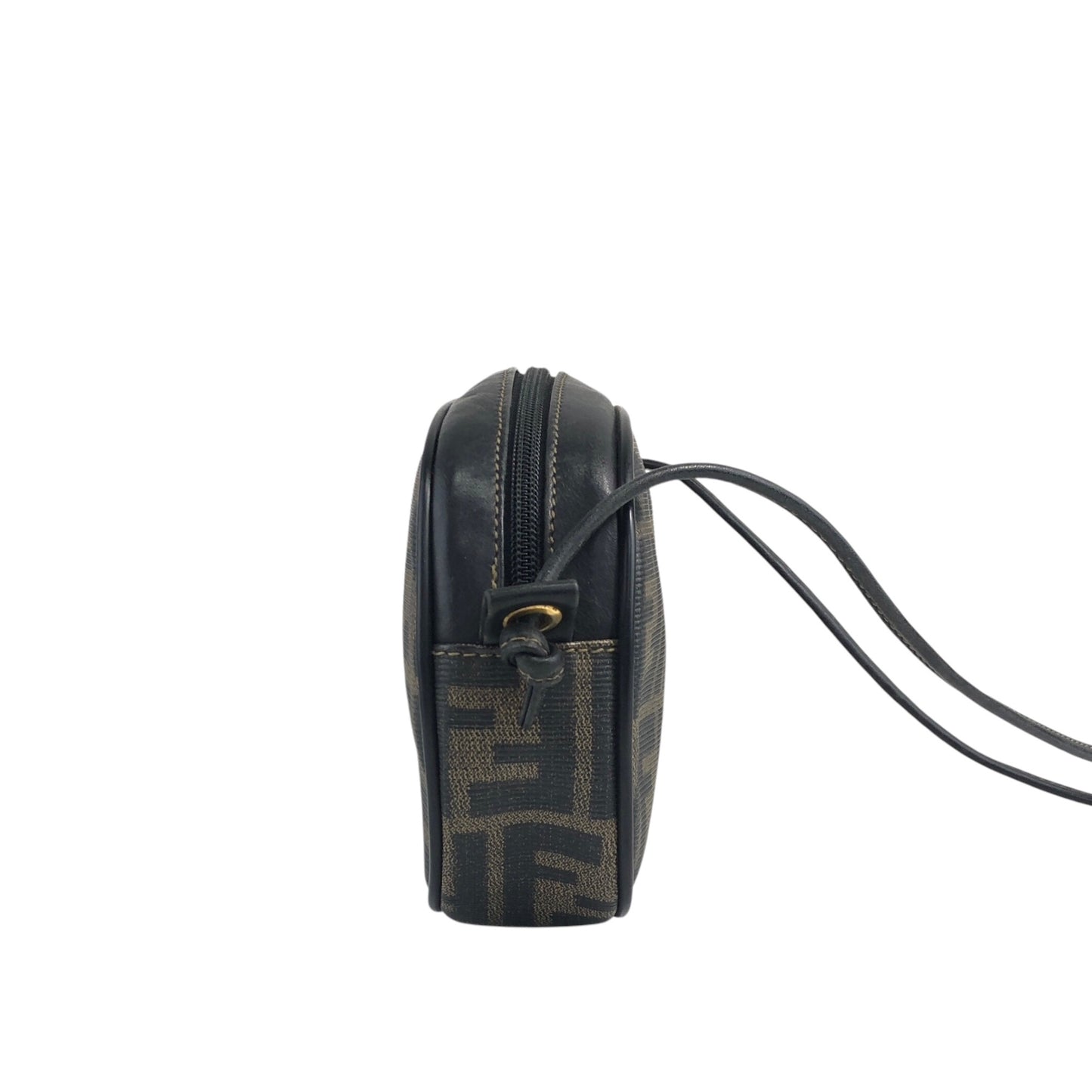 FENDI Zucca Logo Small Shoulder bag Brown Vintage 4wmehy