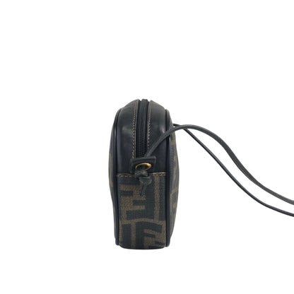 FENDI Zucca Logo Small Shoulder bag Brown Vintage 4wmehy