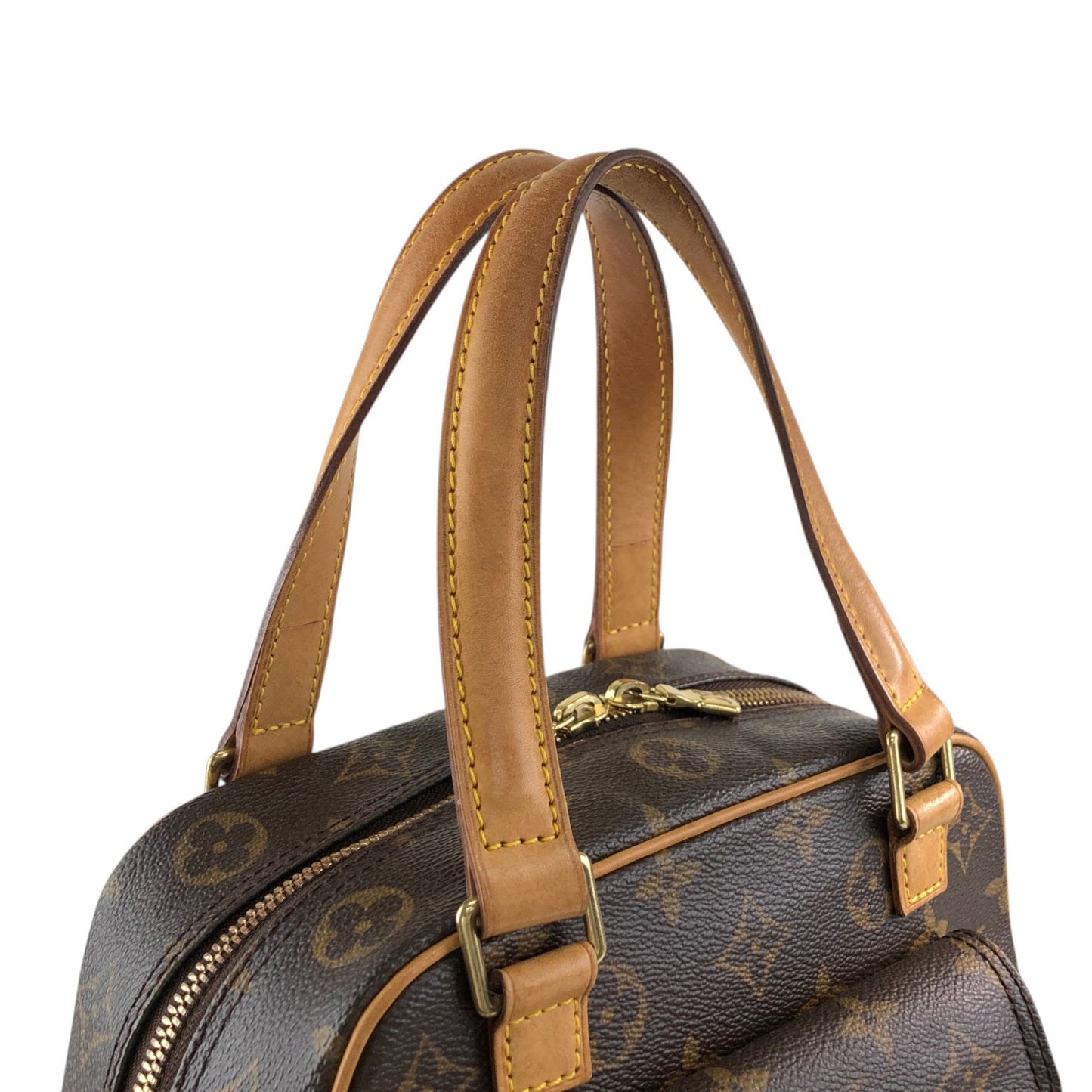 LOUIS VUITTON Monogram Handbag Brown M51161 Vintage bfxwva