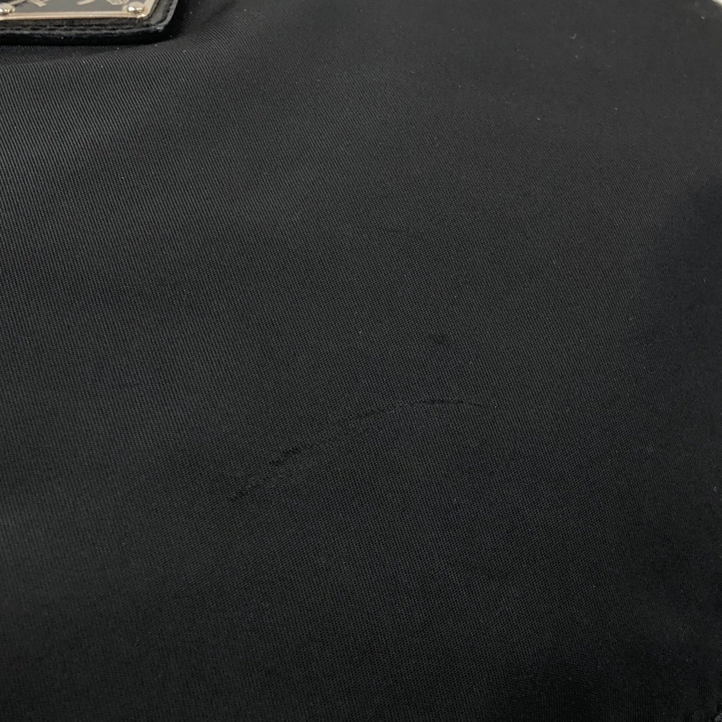 PRADA Tessuto Triangle Logo Shoulder bag Black Vintage ifhbwp