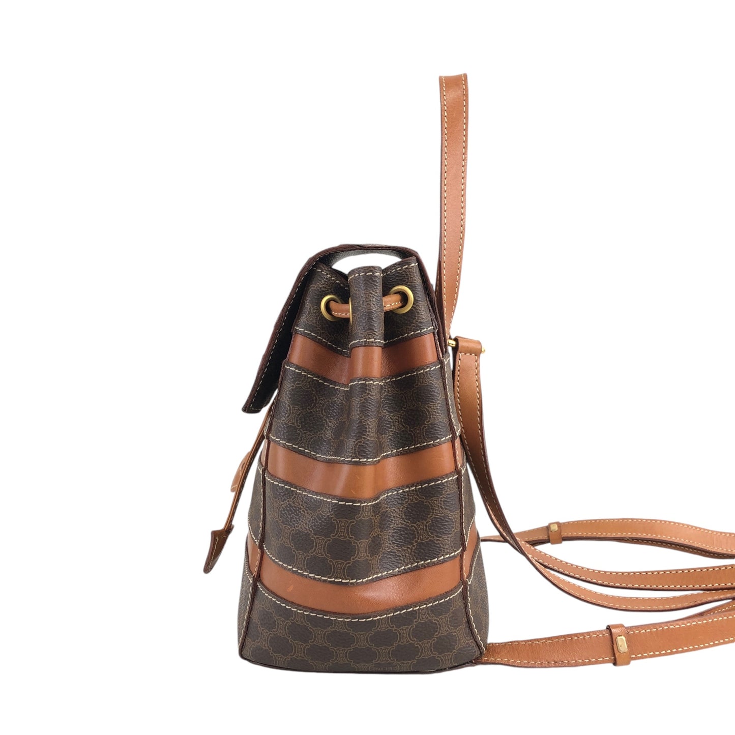 CELINE Macadam Backpack Brown Vintage gz2nkr