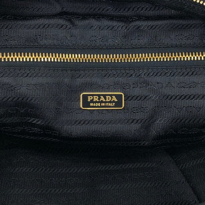 PRADA Logo Two-way Small Boston bag Shoulder bag Black Vintage is5a6n