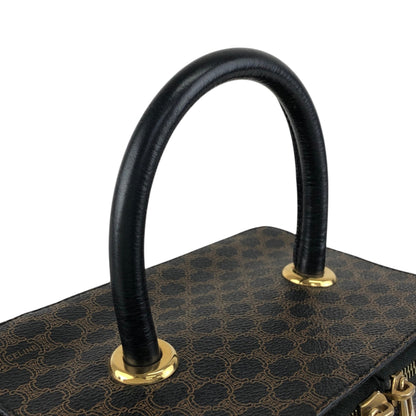CELINE Macadam Handbag Vanity bag Black Vintage 3u4pwn