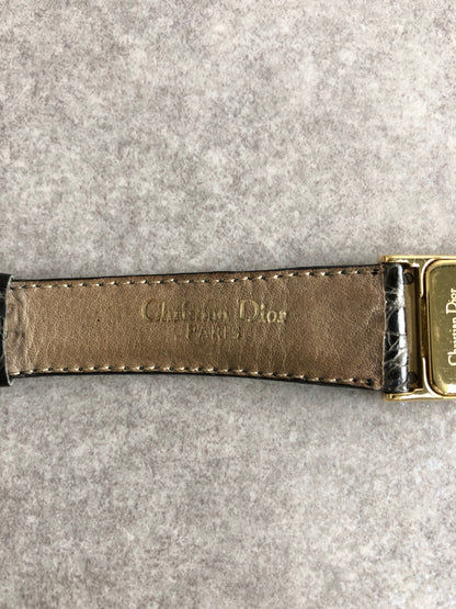 Christian Dior CD Logo Watch Gold Vintage a2gt8i
