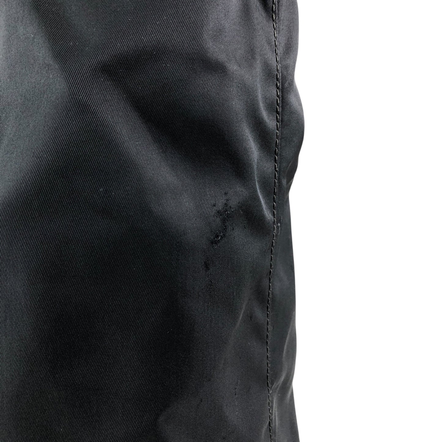 PRADA Tessuto Triangle Logo Handbag Totebag Black Vintage bikz2y