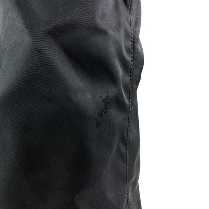 PRADA Tessuto Triangle Logo Handbag Totebag Black Vintage bikz2y