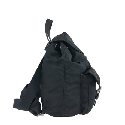 PRADA Triangle Logo Backpack Black Vintage wedjpt