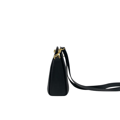 CELINE Circle Logo Shoulder bag Black Vintage 5rb8tv