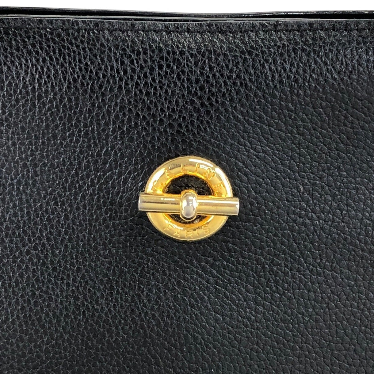 CELINE Toggle Clasp Shoulder bag Black Vintage dfgr6w