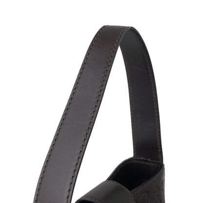 CELINE Turn Lock Small Handbag Brown Vintage 2h8bw4