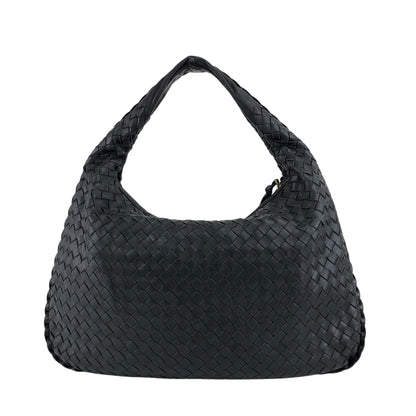 Bottega Veneta Intrecciato Shoulder bag Hobobag Black Vintage 8utm5a