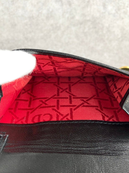 Christian Dior Cannage Folded Wallet Black Vintage ngbmez