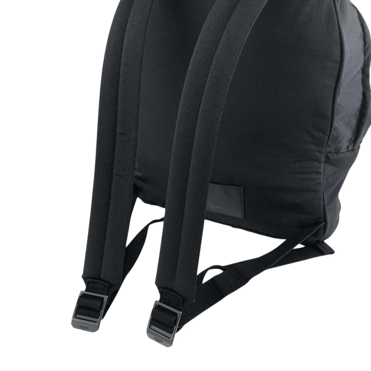 Yves Saint Laurent Logo Backpack Black Vintage 7tw3dp