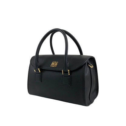 LOEWE Anagram Turn Lock Two-way Small Boston bag Shoulder bag Black Vintage v54wyi