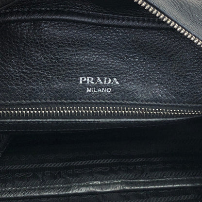 PRADA Logo Two-way Boston bag Shoulder bag Black Vintage sgghkm