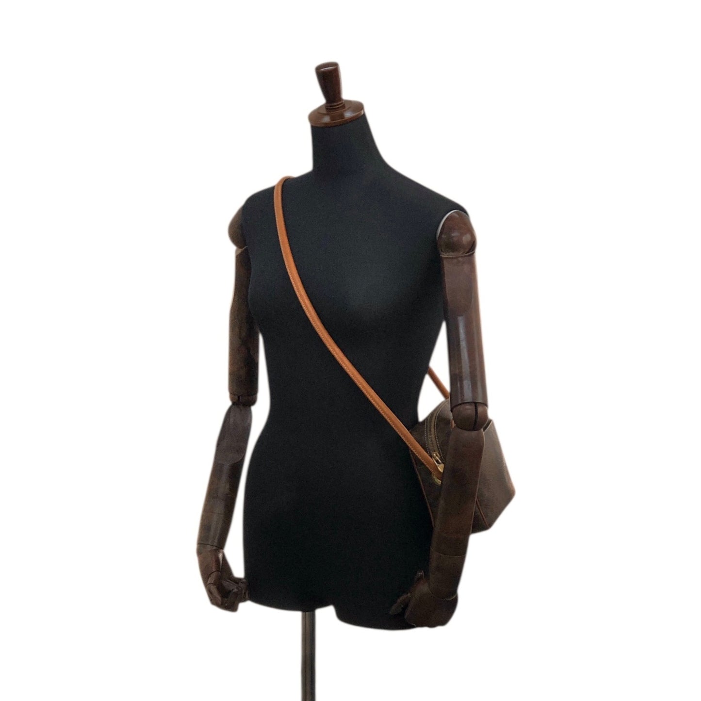 CELINE Macadam Shoulder bag Brown Vintage 6yth7d