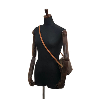 CELINE Macadam Shoulder bag Brown Vintage 6yth7d