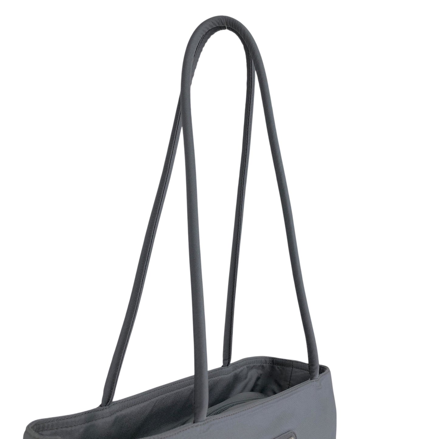 PRADA Tessuto Triangle logo Totebag Gray Vintage nfpiaw
