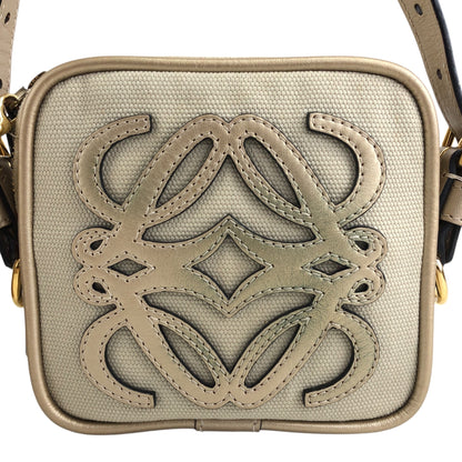 LOEWE Anagram Small Shoulder bag Beige Vintage meahck