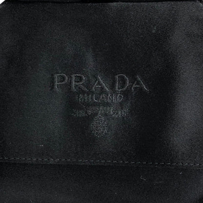 PRADA Logo Small Handbag Black Vintage rw7ck2