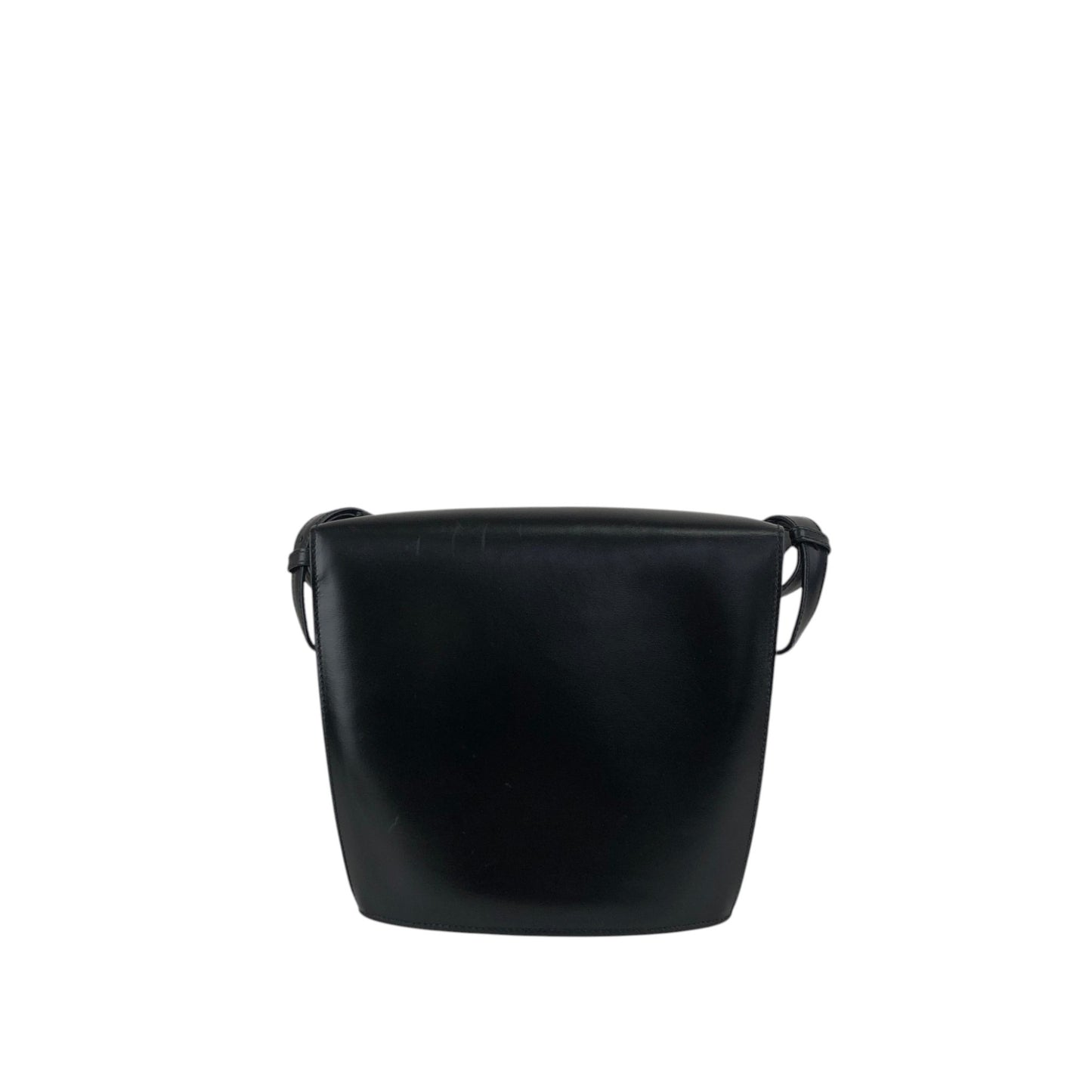CELINE Circle Logo Shoulder bag Black Vintage kfiinf
