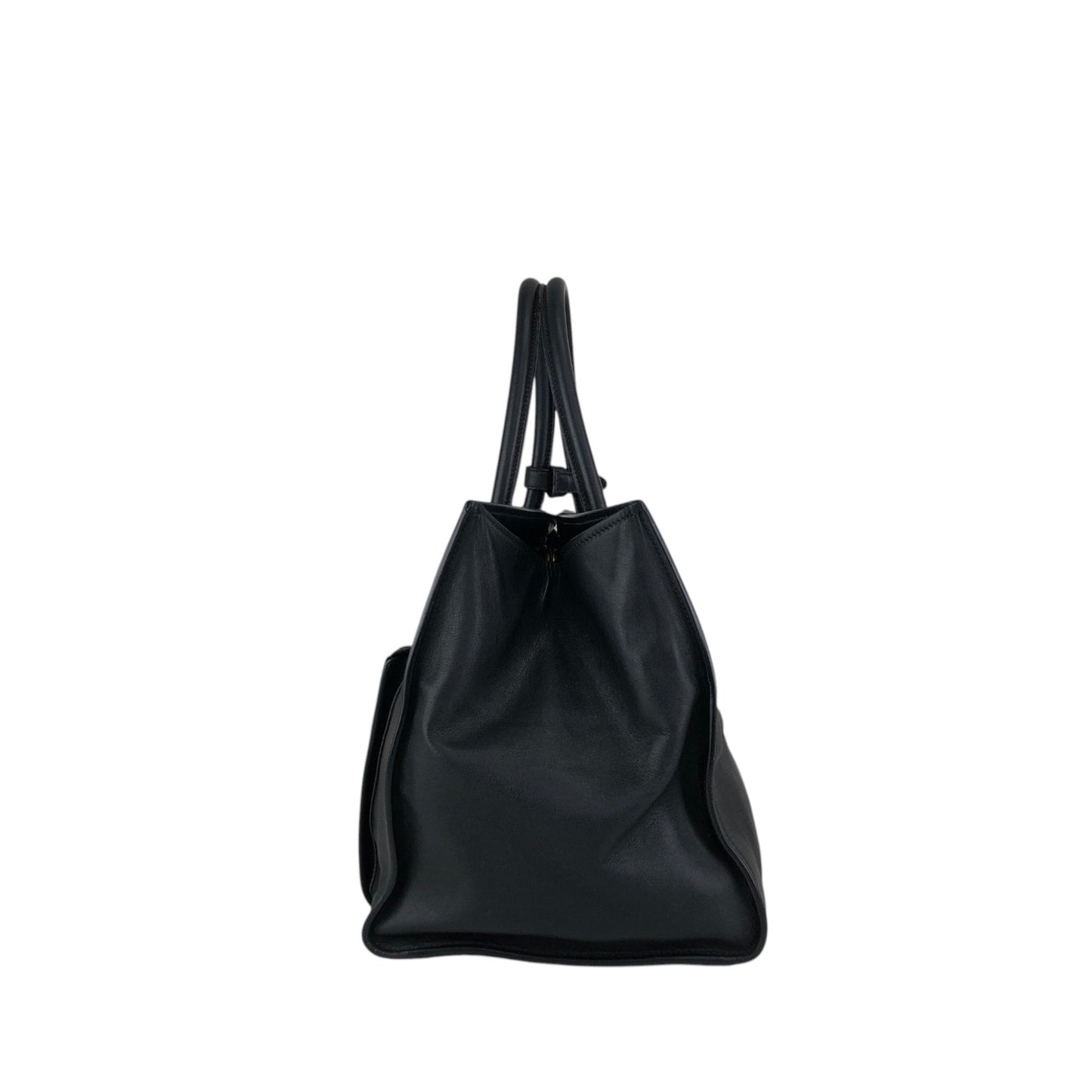 PRADA Triangle Logo Two-way Handbag Shoulder bag Black Vintage d2mxxu