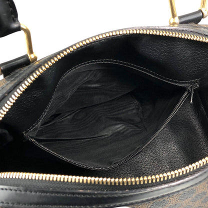 CELINE Macadam Two-way Small Boston bag Shoulder bag Black Vintage mdni2d