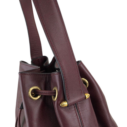 Cartier Logo Drawstring Shoulder bag Bordeaux Vintage nfywjr