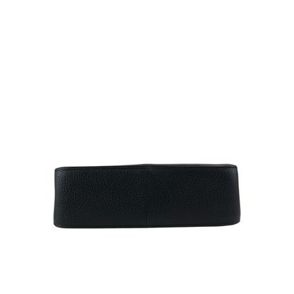 Yves Saint Laurent Logo Shoulder bag Black Vintage vgm3f4