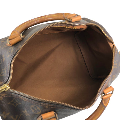 LOUIS VUITTON Monogram Small Boston bag Handbag Brown Vintage jm4cx4