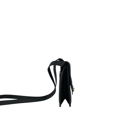 CELINE Gancini Shoulder bag Black Vintage 2tmayw
