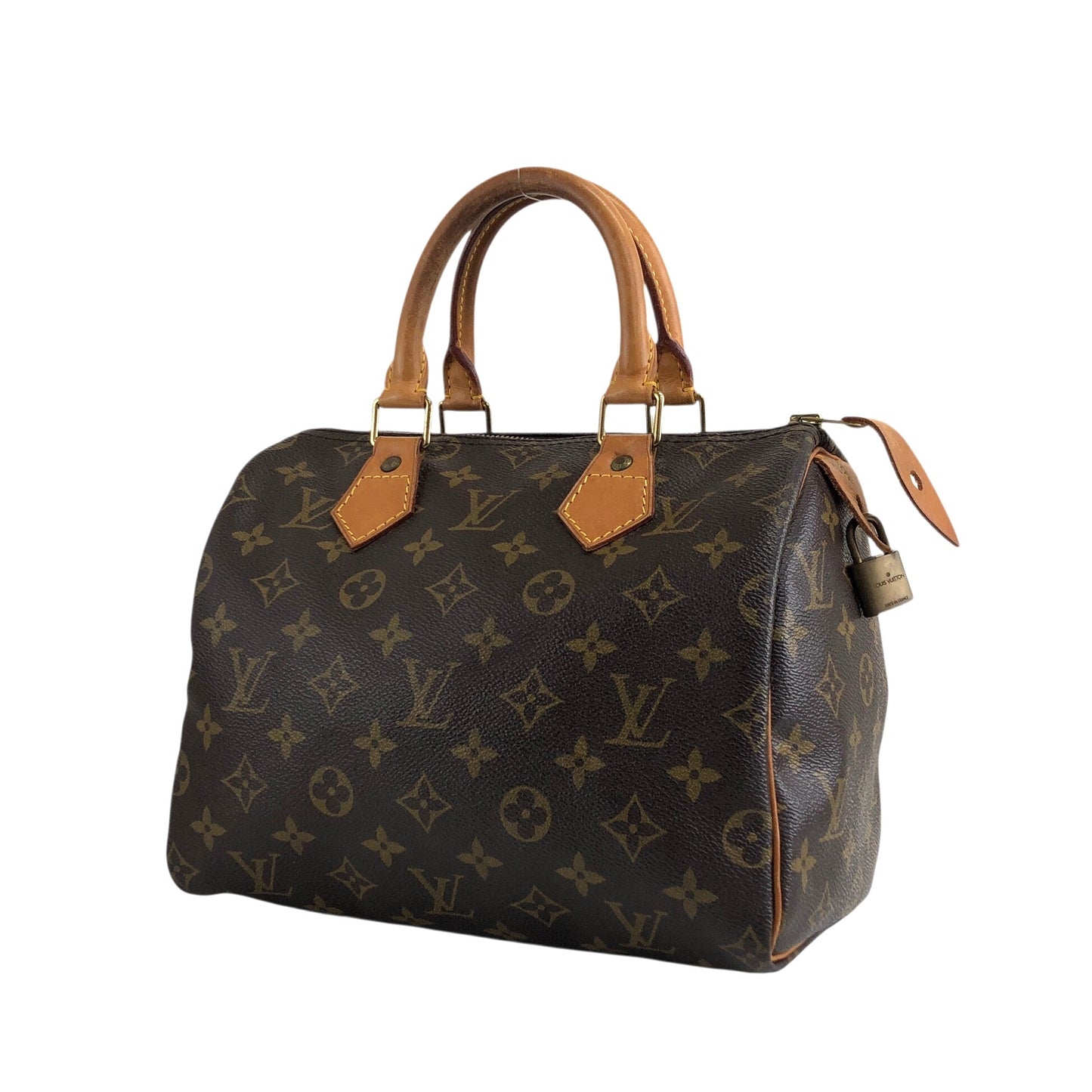 LOUIS VUITTON Monogram Small Boston bag Handbag Brown Vintage 232hgi