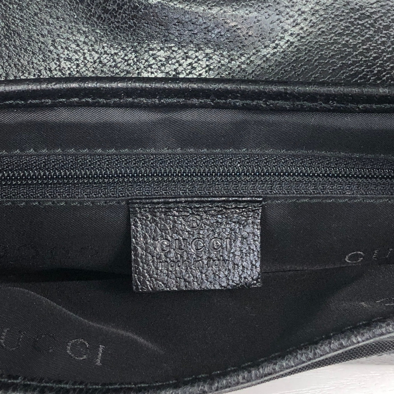 GUCCI Jackie Shoulder bag Black Vintage ja48kk