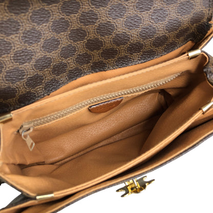 CELINE Macadam Triomphe Shoulder bag Brown Vintage 8c7giv