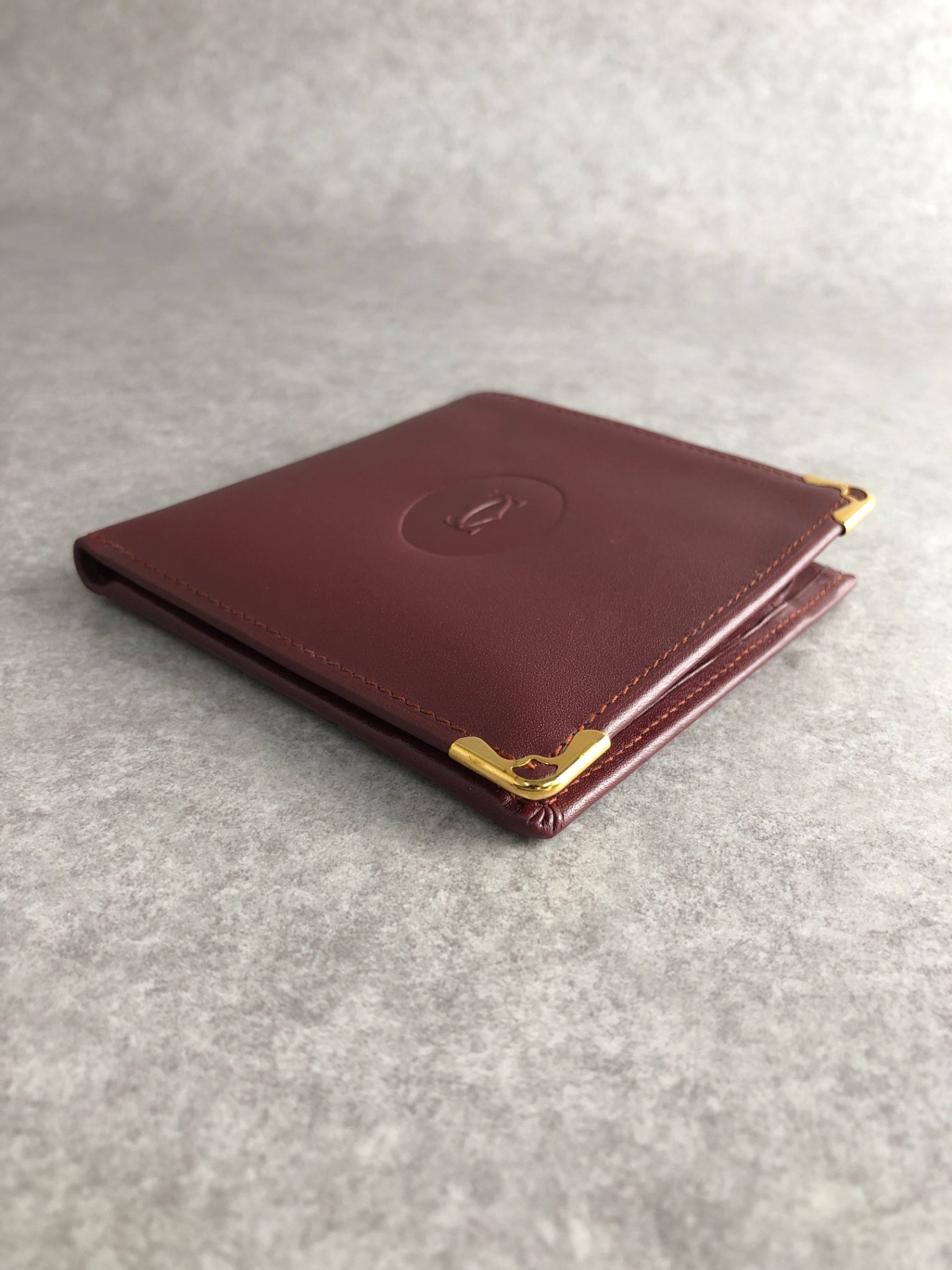 Cartier Folded Wallet Bordeaux Vintage ustkxg