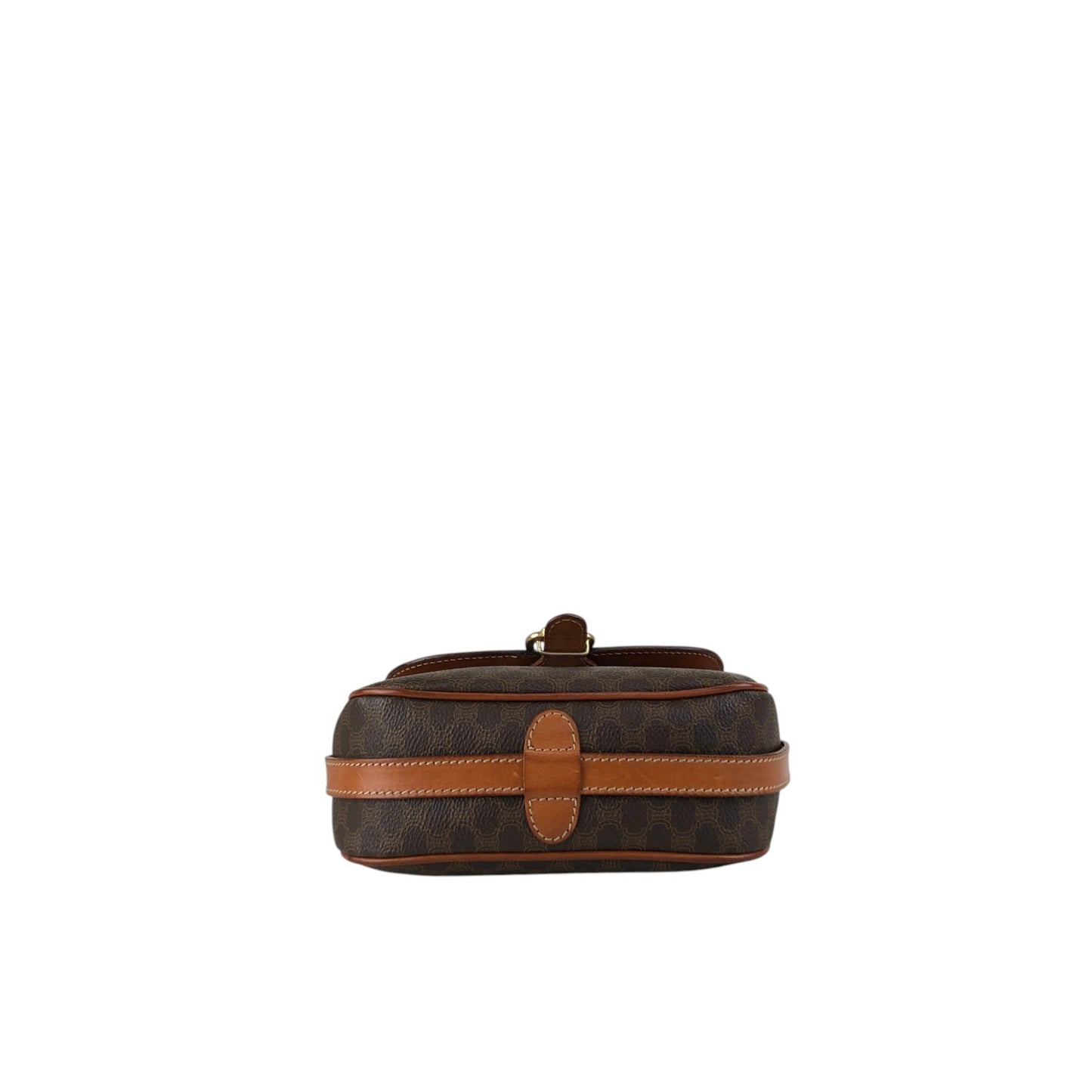 CELINE Macadam Horse Bit Shoulder bag Brown Vintage 7izj8d