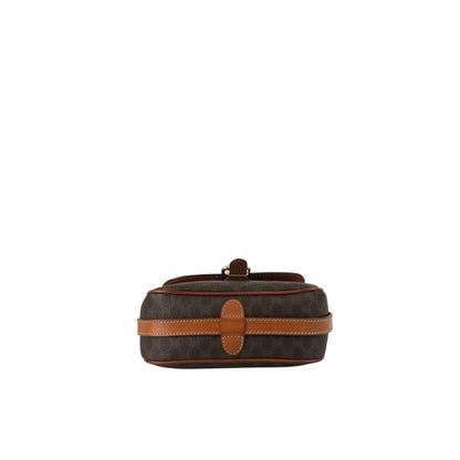 CELINE Macadam Horse Bit Shoulder bag Brown Vintage 7izj8d