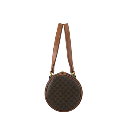 CELINE Macadam Blason Handbag Brown Vintage gbe4wr