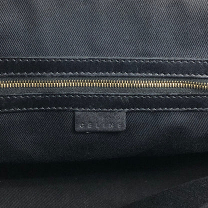 CELINE Macadam Two-way Handbag Shoulder bag Black Vintage zmn3dz