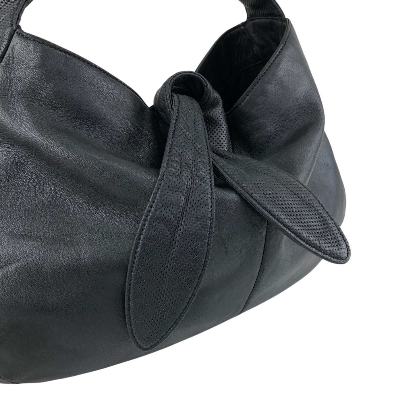 LOEWE Anagram Shoulder bag Hobobag Black Vintage 4gd3uv